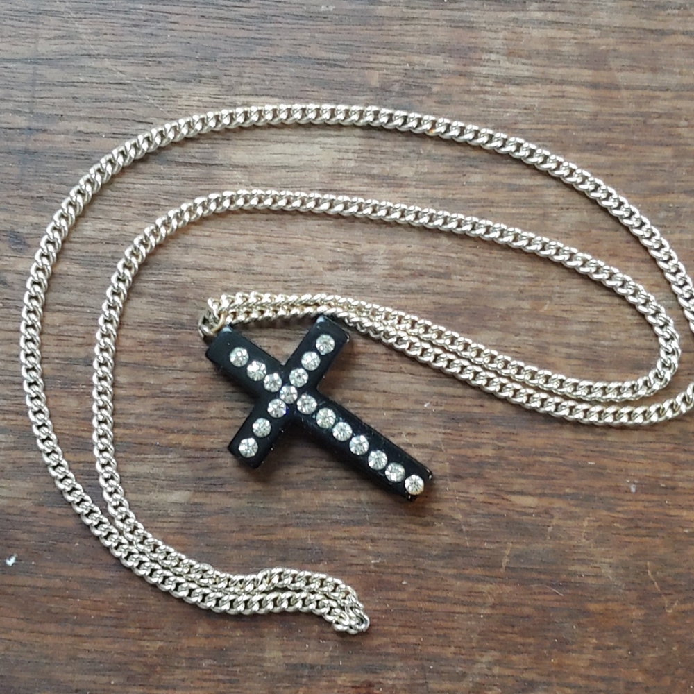 Antique cross necklace